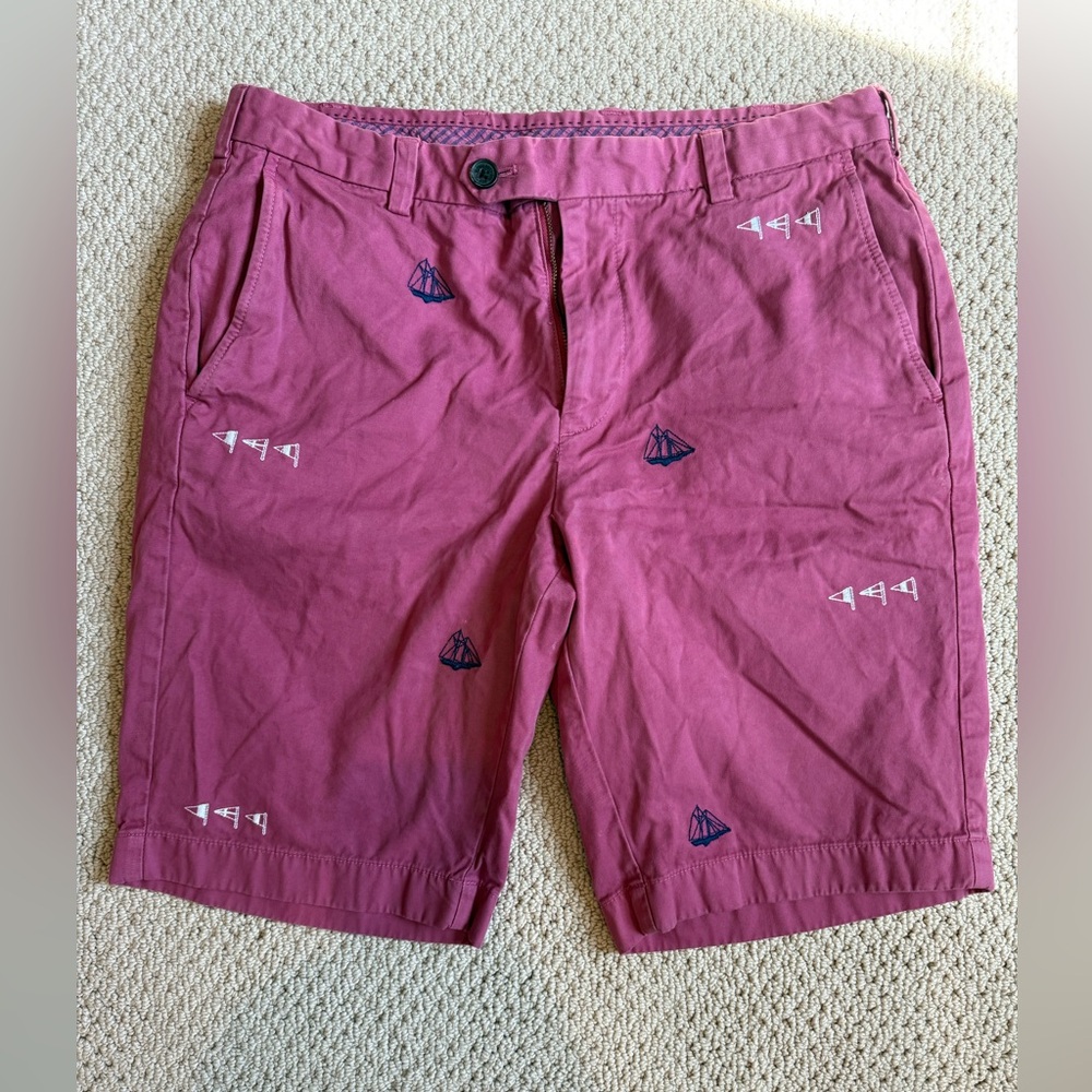Brooks Brothers Bermuda Shorts with Nautical Embroidery